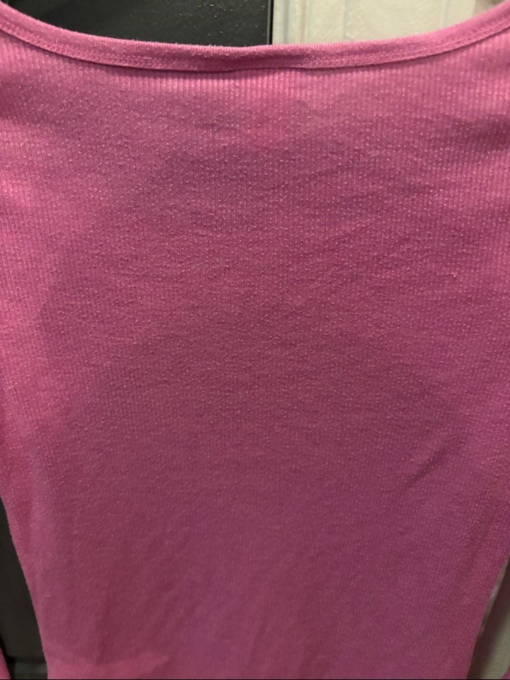 Mossimo Supply Co. Bright Pink Long-Sleeve Ribbed Tee for Kids - Picture 5 of 5